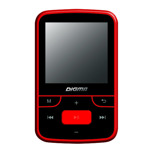 

MP3 плеер DIGMA T3 flash 8Гб черный/красный