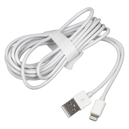 фото Кабель deppa lightning (m), usb a(m), 3м, белый [72230]