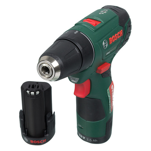 

Дрель-шуруповерт BOSCH EasyDrill 12-2, 2.5Ач, с двумя аккумуляторами [060397290x]