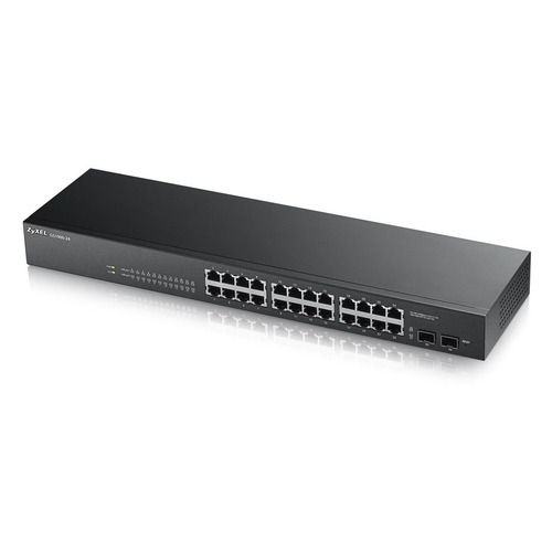 

Коммутатор Zyxel GS1900-24 GS1900-24-EU0101F 24G 2SFP управляемый, GS1900-24