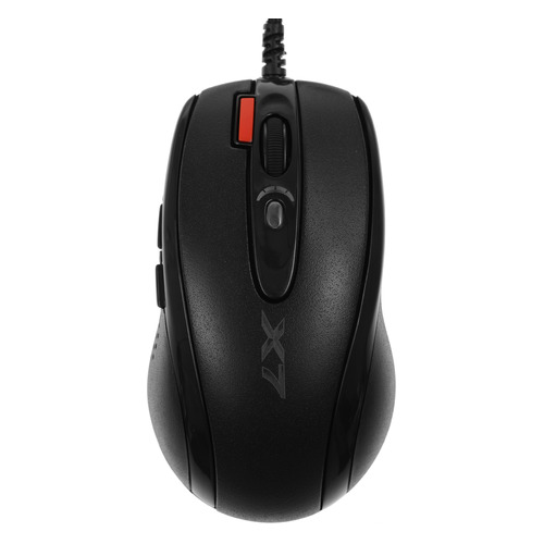 

Мышь A4TECH X-7120, игровая, оптическая, проводная, USB, черный [x-710bk+x7-200mp], X-7120