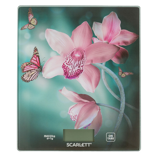 

Весы кухонные SCARLETT SC-KS57P31, рисунок/орхидея