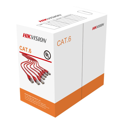 

Кабель информ. Hikvision DS-1LN6-UU кат.6 PVC внутр. 305м оранж.