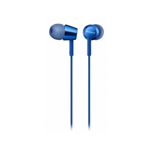 

Гарнитура Sony MDR-EX155AP, 3.5 мм, вкладыши, синий [mdrex155apli.e], MDR-EX155AP