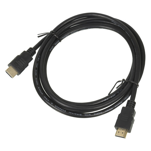 фото Кабель аудио-видео lazso wh-111, hdmi (m) - hdmi (m) , 2м, gold черный [wh-111(2m)] noname