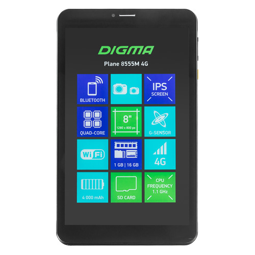 

Планшет DIGMA Plane 8555M 4G, 1GB, 16GB, 3G, 4G, Android 7.0 черный [ps8168ml]