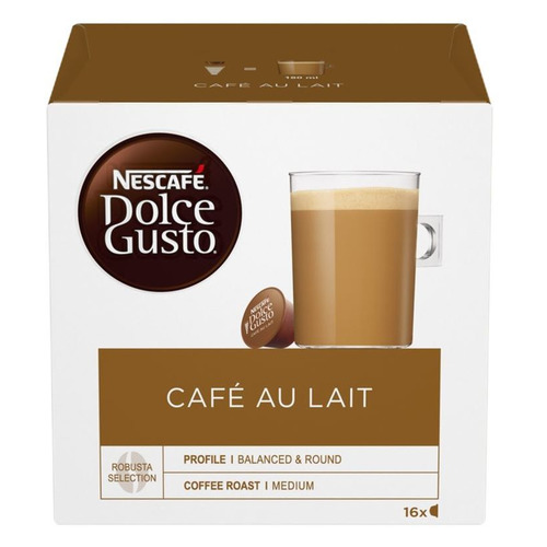 

Кофе капсульный DOLCE GUSTO CafeAuLait, капсулы, совместимые с кофемашинами DOLCE GUSTO® [12148061]