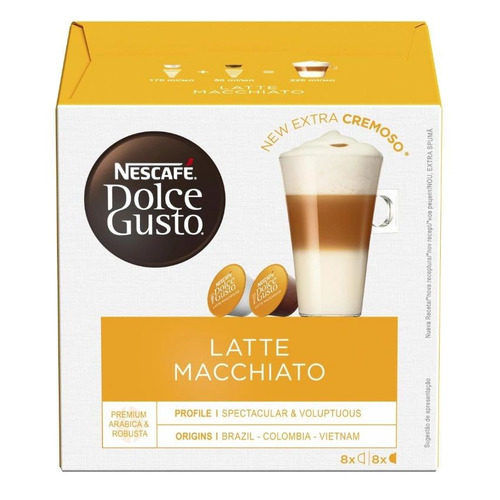 фото Кофе капсульный dolce gusto latte macchiato, капсулы, совместимые с кофемашинами dolce gusto®, 194.4грамм [12378380|5219838]