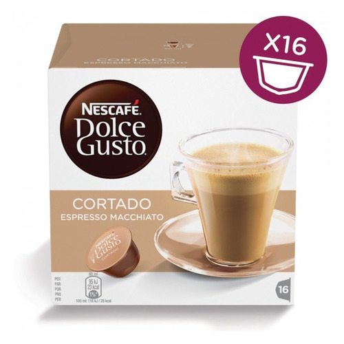 фото Кофе капсульный dolce gusto cortado, капсулы, совместимые с кофемашинами dolce gusto®, 100.8грамм [12121894]