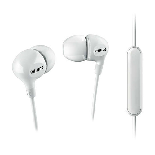 фото Наушники с микрофоном philips she3555wt/00, 3.5 мм, вкладыши, белый