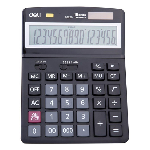 

Калькулятор Deli E39259, 16-разрядный, черный, E39259