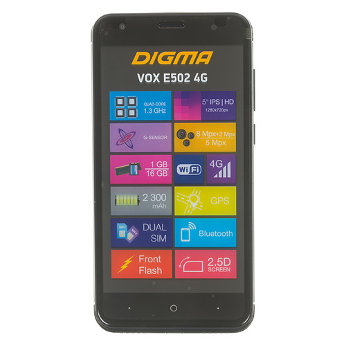 

Смартфон DIGMA E502 4G VOX, черный