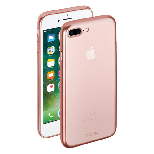 фото Чехол (клип-кейс) deppa gel plus case, для apple iphone 7 plus/8 plus, розовое золото [85290]