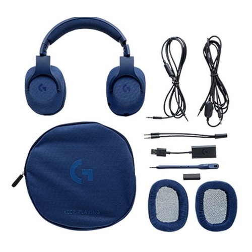 

Гарнитура игровая LOGITECH G433 TRIPLE, для компьютера, мониторы, синий [981-000687]