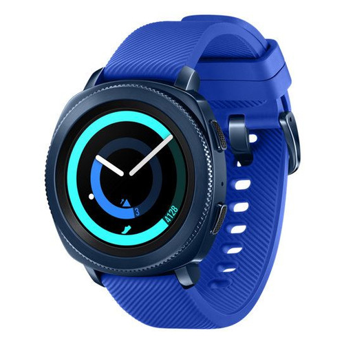 

Смарт-часы SAMSUNG Galaxy Gear Sport, 1.2", синий / синий [sm-r600nzbaser]