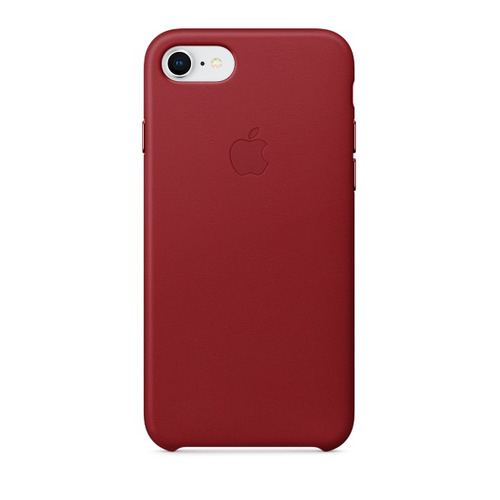 фото Чехол (клип-кейс) apple leather case, для apple iphone 7/8, красный [mqha2zm/a]