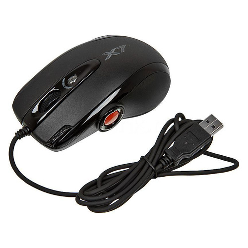 

Мышь A4 X-755BK, игровая, оптическая, проводная, USB, черный [x-755k, X-755BK