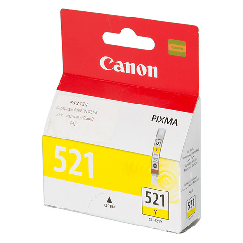 

Картридж Canon CLI-521Y, желтый / 2936B004, CLI-521Y