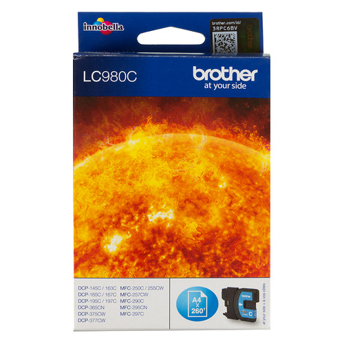 

Картридж BROTHER LC980C, голубой