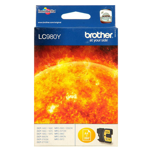 

Картридж BROTHER LC980Y, желтый