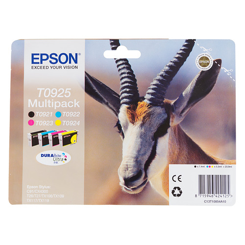 

Картридж EPSON T0925, 4 цвета [c13t10854a10], T0925