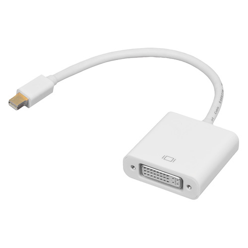 фото Переходник display port minidisplayport (m) - dvi (f), белый Noname