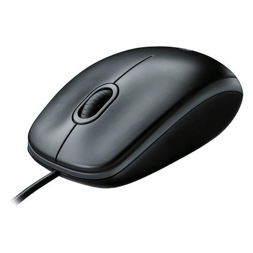 фото Мышь logitech m100, оптическая, проводная, usb, черный и темно-серый [910-005003]