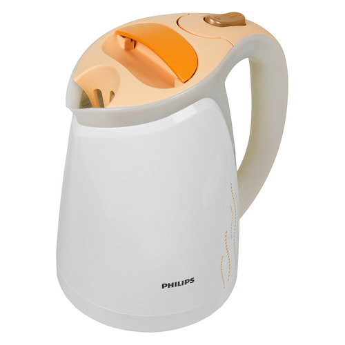 

Чайник электрический PHILIPS HD4681/55, 2400Вт, белый и оранжевый