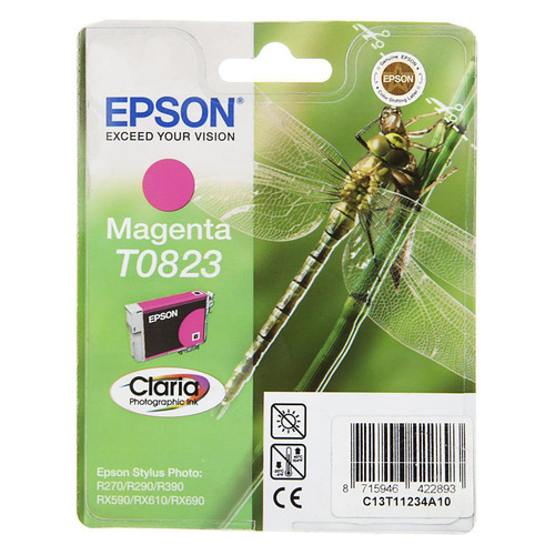 

Картридж Epson T0823, пурпурный / C13T11234A10, T0823