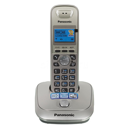 

Радиотелефон Panasonic KX-TG2511RUN, платиновый и черный, KX-TG2511RUN