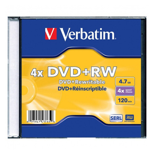 

Оптический диск DVD+RW VERBATIM 4.7ГБ 4x, 1шт., jewel case [43228/43229/43246], Нет