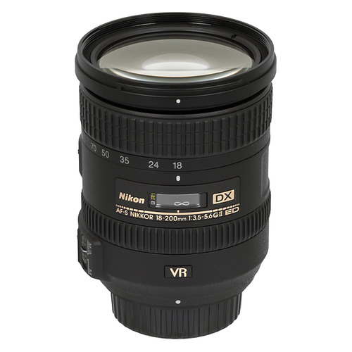 

Объектив NIKON 18-200mm f/3.5-5.6 AF-S 18-200MM F3.5-5.6G DX ED VR II, Nikon F [jaa813da], AF-S 18-200MM F3.5-5.6G DX ED VR II