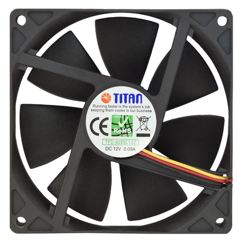 

Вентилятор Titan TFD-9225L12Z, 90мм, Ret, TFD-9225L12Z