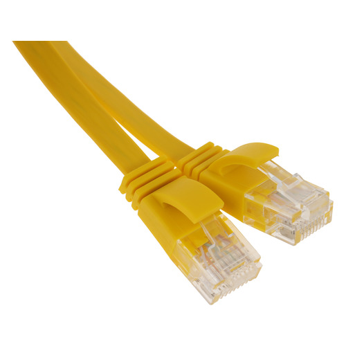 

Патч-корд Flat литой (molded), cat.5E, 1.5м, 1 шт, желтый, плоский (flat), Flat