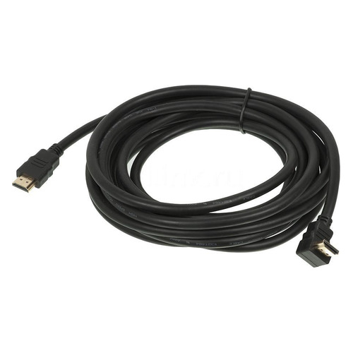 

Кабель аудио-видео HDMI (m) (Г-образный) - HDMI (m) , ver 1.3, 5м, черный