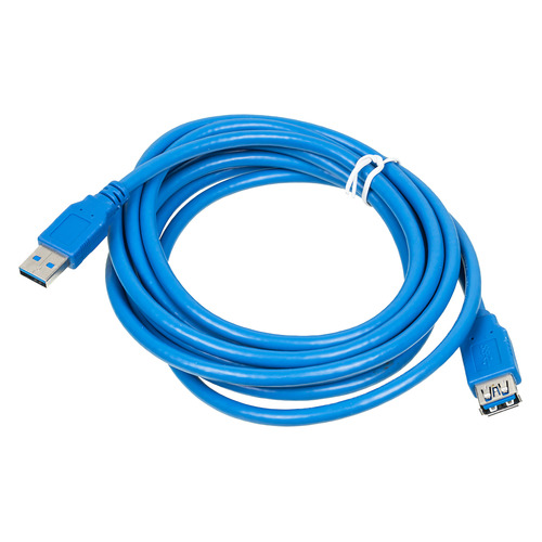 фото Кабель usb3.0 usb a(m) - usb a(f), 3м, синий Noname