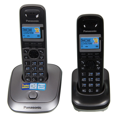 

Радиотелефон Panasonic KX-TG2512RU1, серый металлик, KX-TG2512RU1