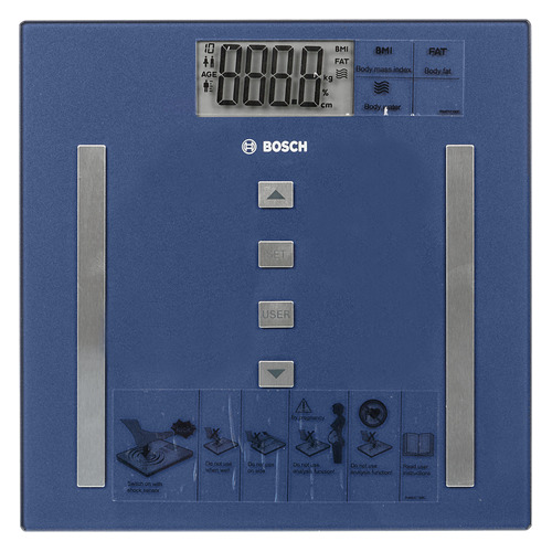 

Напольные весы BOSCH PPW3320, до 180кг, цвет: синий
