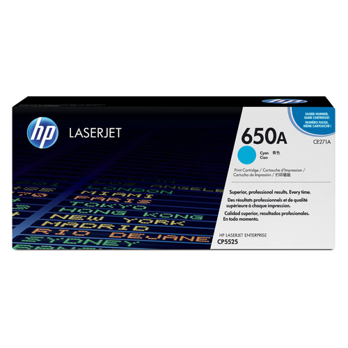 

Картридж HP 650A, голубой / CE271A, 650A