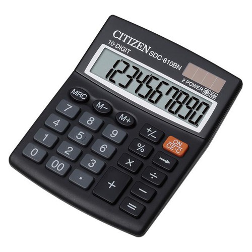

Калькулятор CITIZEN SDC-810BN, 10-разрядный, черный