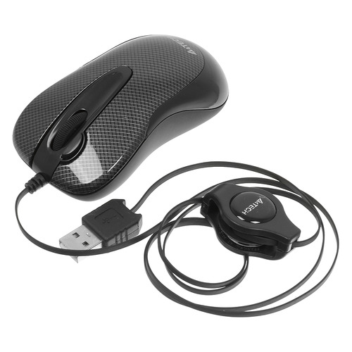 

Мышь A4TECH V-Track Padless N-60F, оптическая, проводная, USB, темно-серый [n-60f-2], N-60F