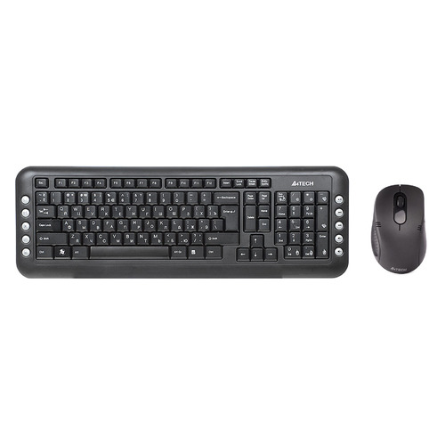 

Комплект (клавиатура+мышь) A4TECH V-Track 7200N, USB, беспроводной, 7200N
