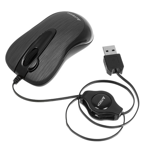 

Мышь A4TECH V-Track Padless N-60F, оптическая, проводная, USB, черный [n-60f-1], N-60F