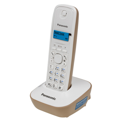 

Радиотелефон Panasonic KX-TG1611RUJ, бежевый и белый, KX-TG1611RUJ