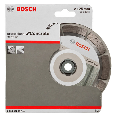 фото Алмазный диск bosch concrete professional eco bpe, по бетону, 125мм, 1.6мм, 22.23мм [2608602197]