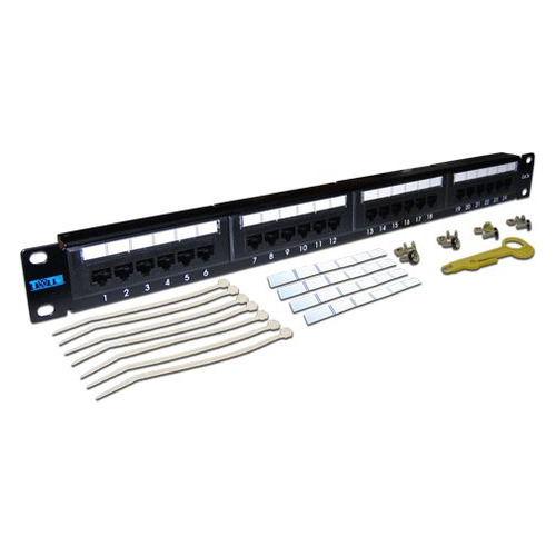 

Патч-панель Lanmaster (TWT-PP24UTP ) 19" 1U 24xRJ45 кат.5e UTP
