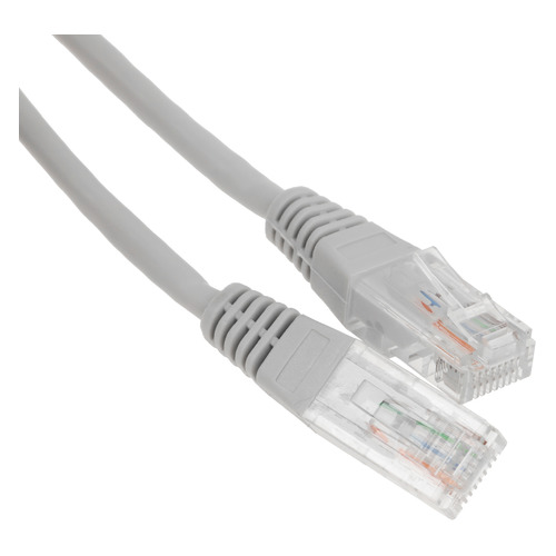 фото Кабель патч-корд lanmaster utp, вилка rj-45, вилка rj-45, кат.5е, пвх, 1.5м, серый [twt-45-45-1.5-gy]