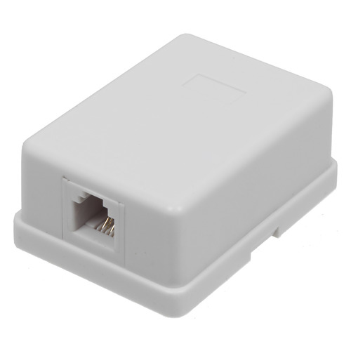 

Розетка Lanmaster (TWT-SS1-12-WH) телефоннаяRJ12 бел. (упак.:1шт)