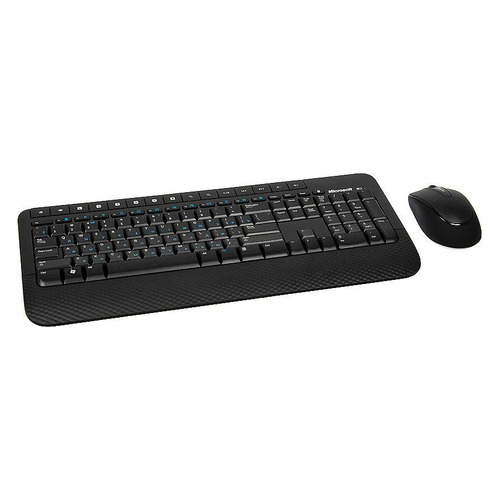 

Комплект (клавиатура+мышь) Microsoft 2000, USB, беспроводной, черный [m7j-00012], 2000