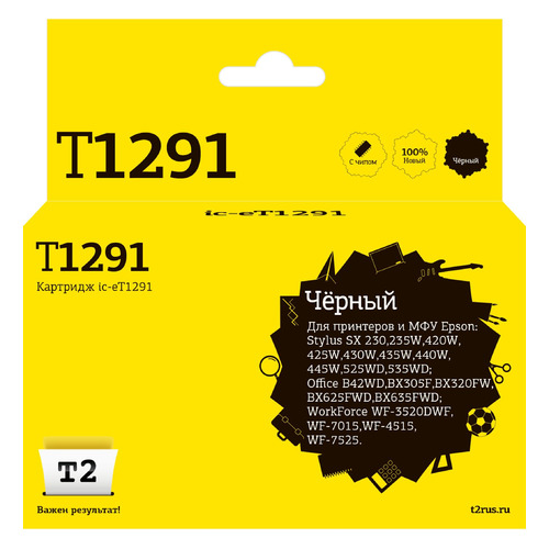 

Картридж T2 T12914010, черный / IC-ET1291, T12914010